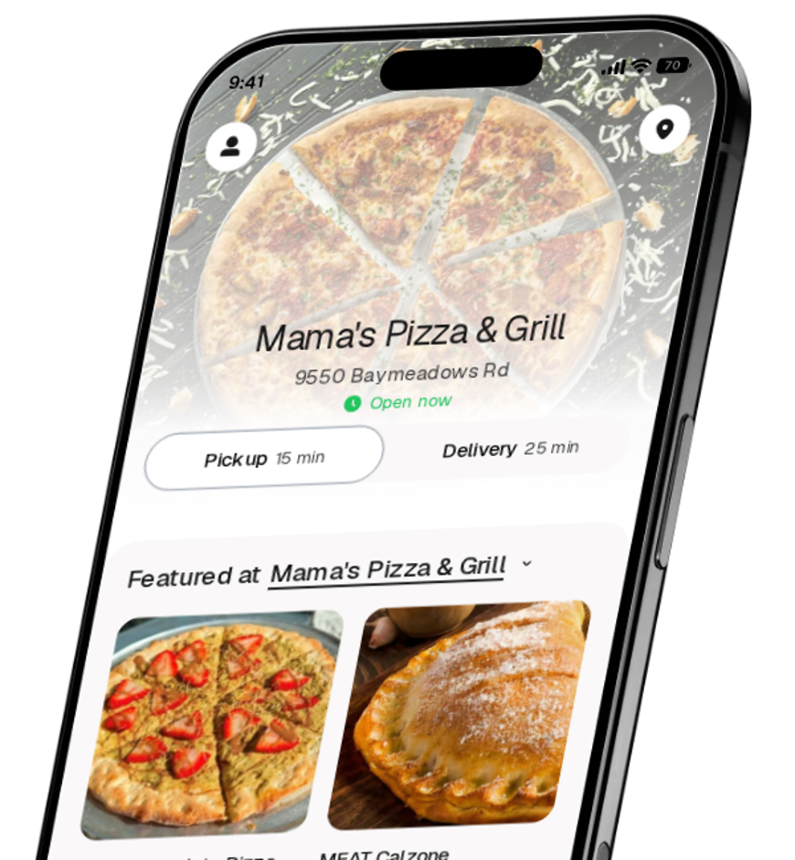 Mama's Pizza & Grill app preview