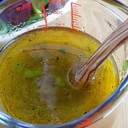 Side of Red Wine Vinaigrette.