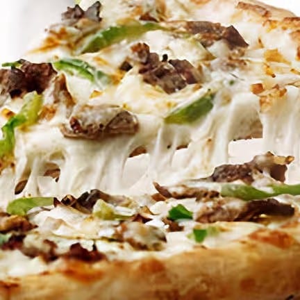 Philly Cheese Steak Pizza.