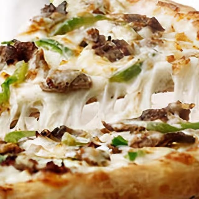 Philly Cheese Steak Pizza.